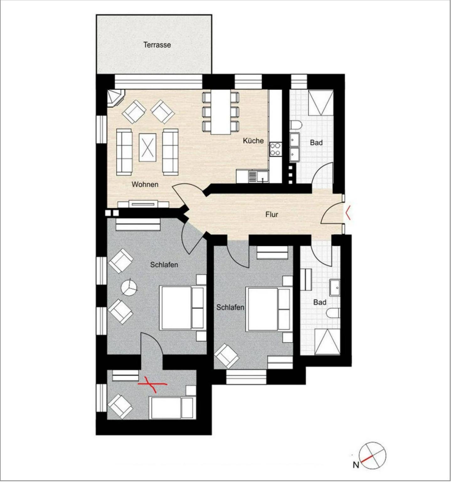 塞巴特黑灵斯多夫Haus Goodewind公寓 外观 照片